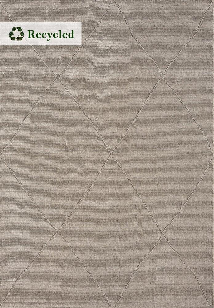 Flycarpets Aurelia Modern Beige Vloerkleed - Geruit