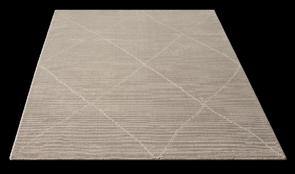 Flycarpets Aurelia Modern Beige Vloerkleed - Geruit