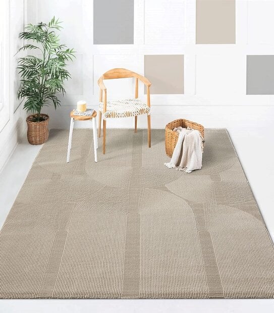 flycarpets Aurelia Modern Beige vloerkleed