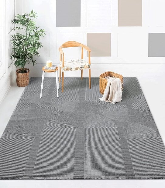 flycarpets Aurelia Modern Grijs vloerkleed