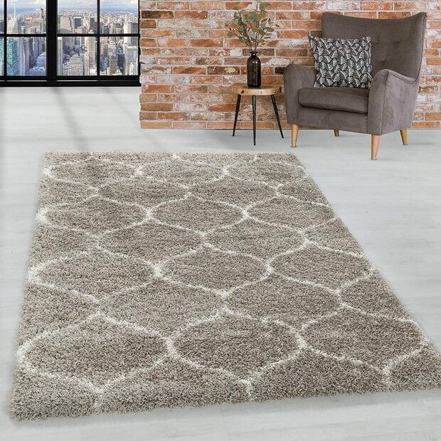 flycarpets Azure Hoogpolig Beige vloerkleed