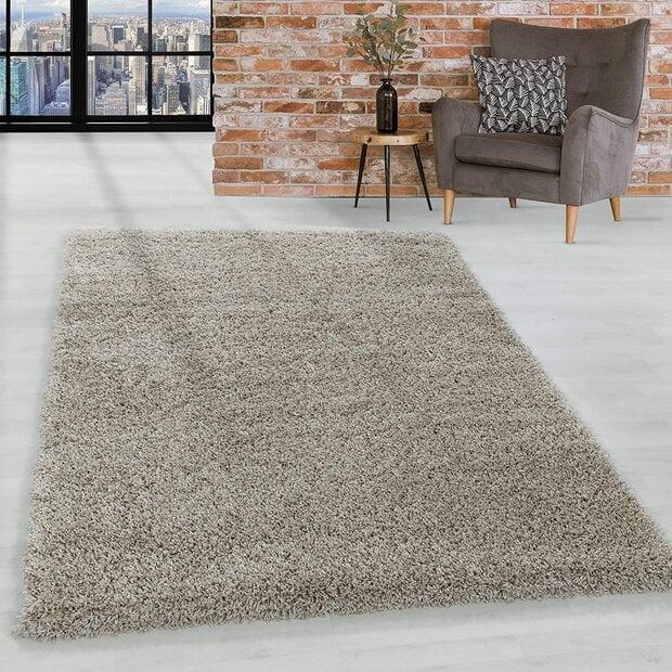 flycarpets Azure Hoogpolig Nature vloerkleed - Effen