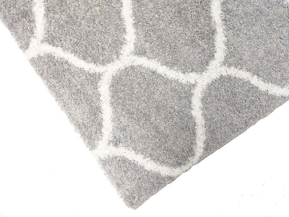 Flycarpets Azure Hoogpolig Zilver Vloerkleed