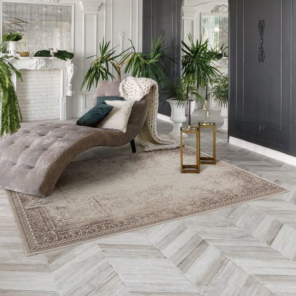 Flycarpets Balos Vintage Beige / Bruin Vloerkleed