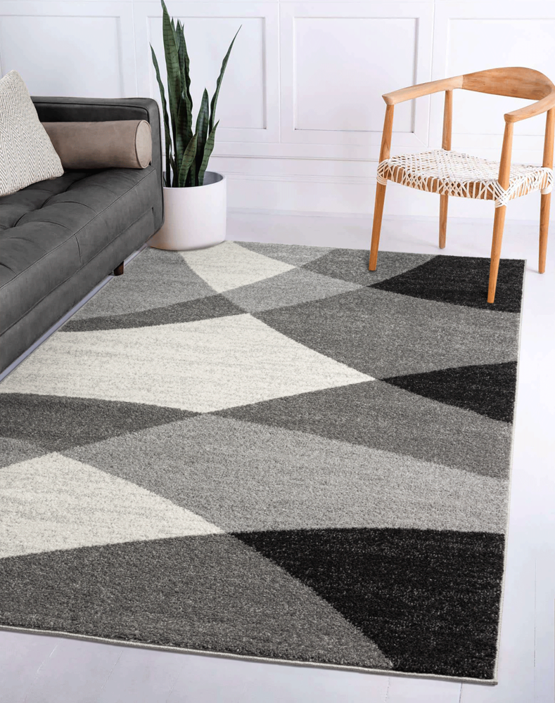 Flycarpets Belos Modern Grijs Vloerkleed - Designer