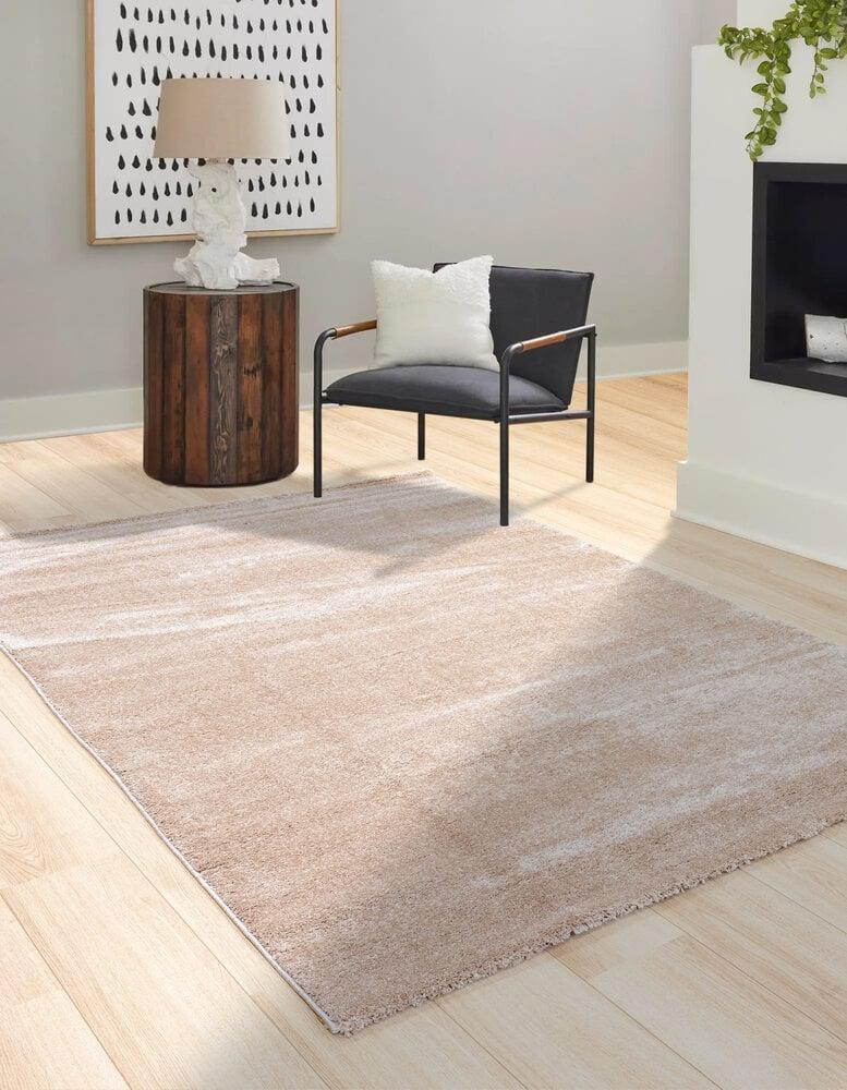 Flycarpets Bolana Vloerkleed - Effen Modern - Beige