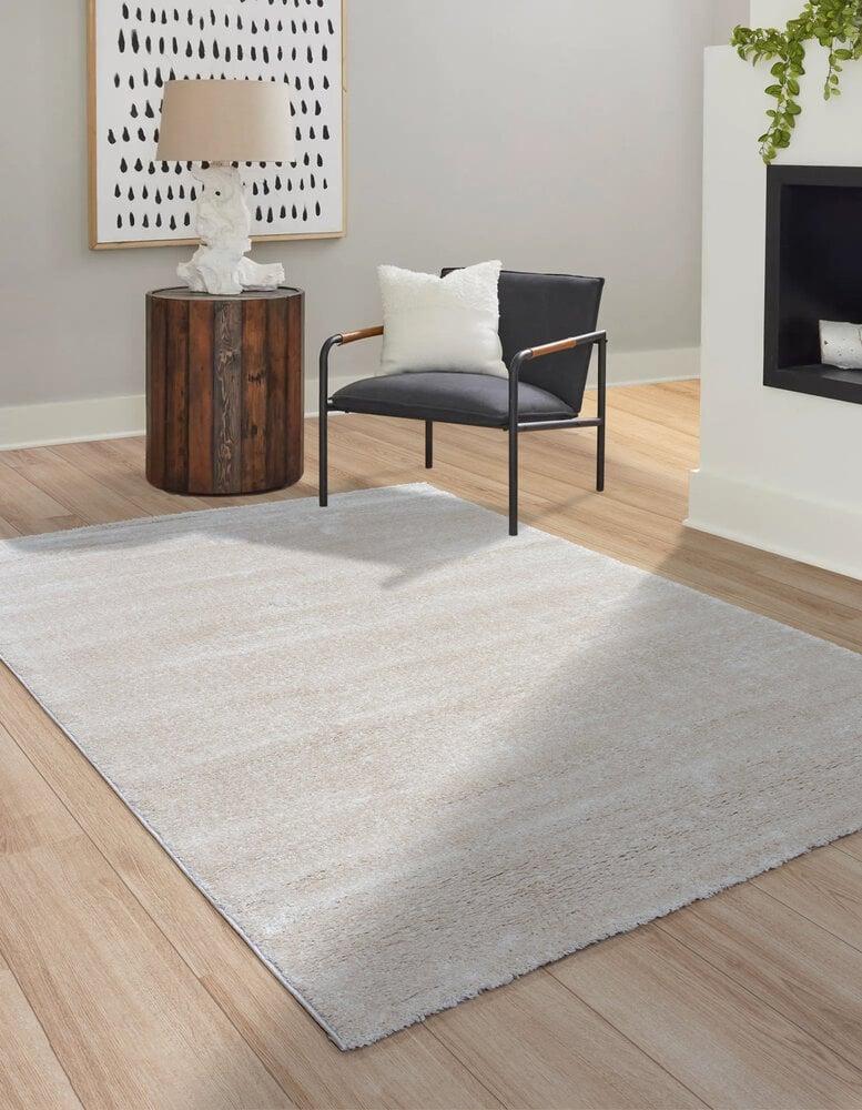 Flycarpets Bolana Vloerkleed - Effen Modern - Crème