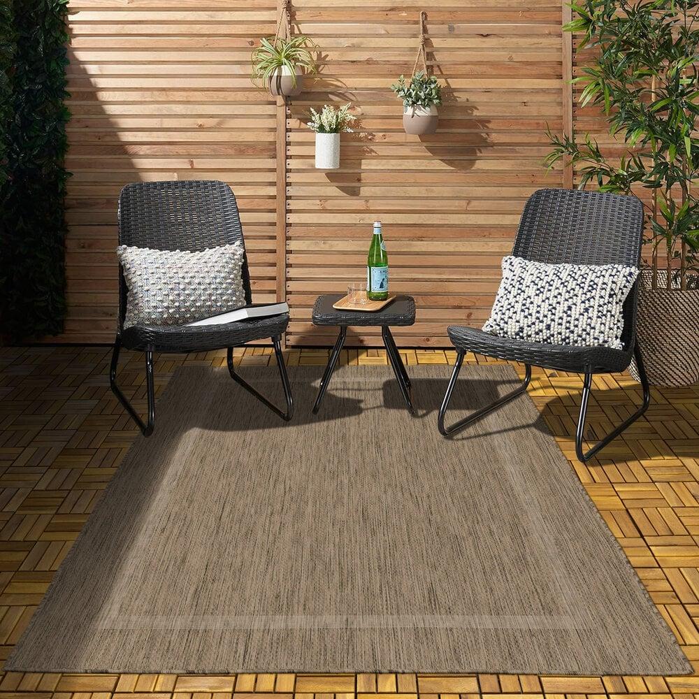 Flycarpets Capri Buitenkleed Indoor & Outdoor Bruin