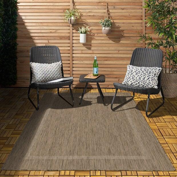 flycarpets Capri Buitenkleed Indoor & Outdoor Bruin