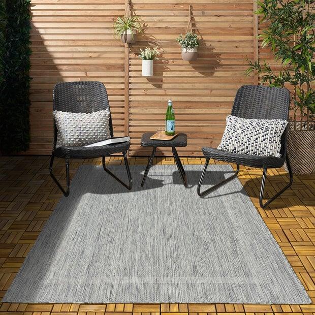 flycarpets Capri Buitenkleed Indoor & Outdoor Grijs