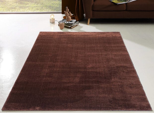 flycarpets Cosmo Effen Bruin vloerkleed
