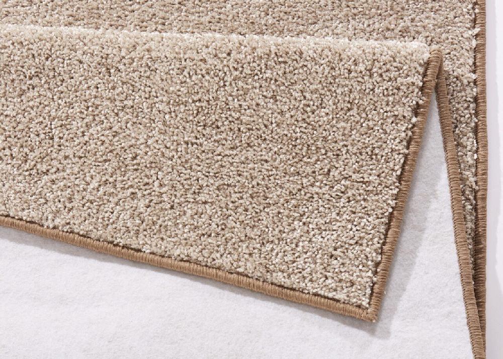 Flycarpets Effen Vloerkleed - Pure Taupe/Crème