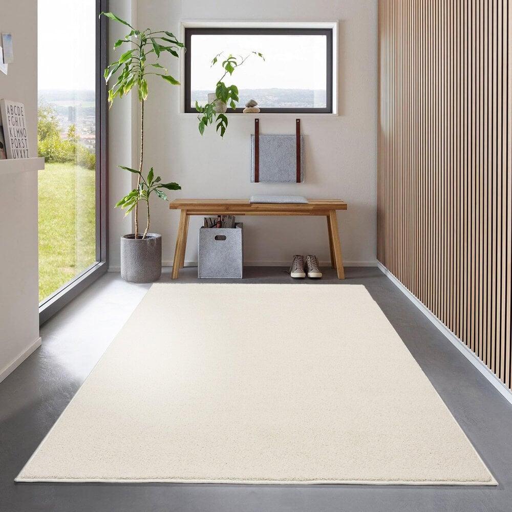 Flycarpets Effen Vloerkleed - Ravenna Crème