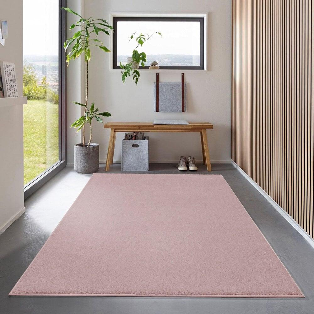 Flycarpets Effen Vloerkleed - Ravenna Roze