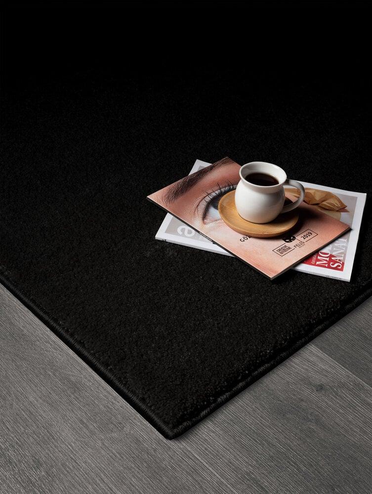 Flycarpets Effen Vloerkleed - Ravenna Zwart