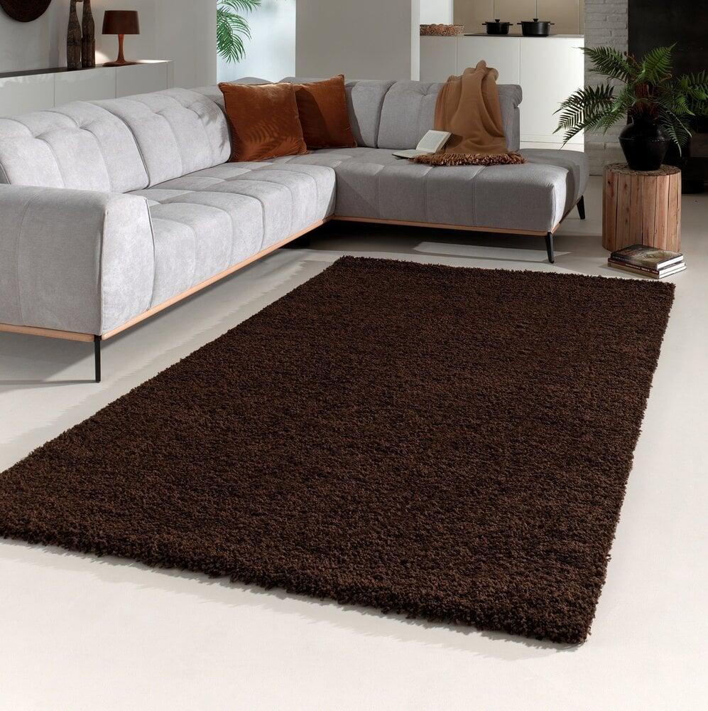 Flycarpets Hoogpolig Vloerkleed - Candy Shaggy Bruin