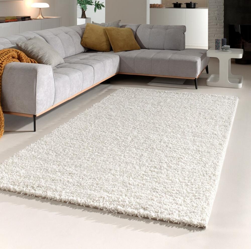 Flycarpets Hoogpolig Vloerkleed - Candy Shaggy Crème