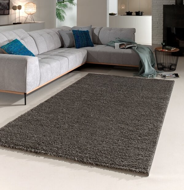 flycarpets Hoogpolig vloerkleed - Candy Shaggy Grijs