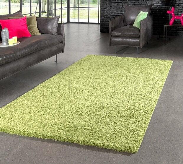 flycarpets Hoogpolig vloerkleed - Candy Shaggy Groen