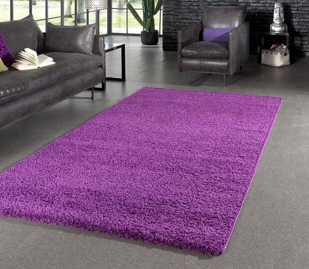 flycarpets Hoogpolig vloerkleed - Candy Shaggy Paars