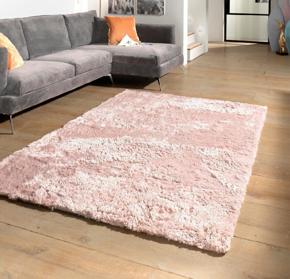 Flycarpets Hoogpolig Vloerkleed - Curacao Roze