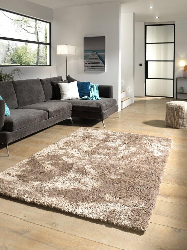 Flycarpets Hoogpolig Vloerkleed - Curacao Taupe