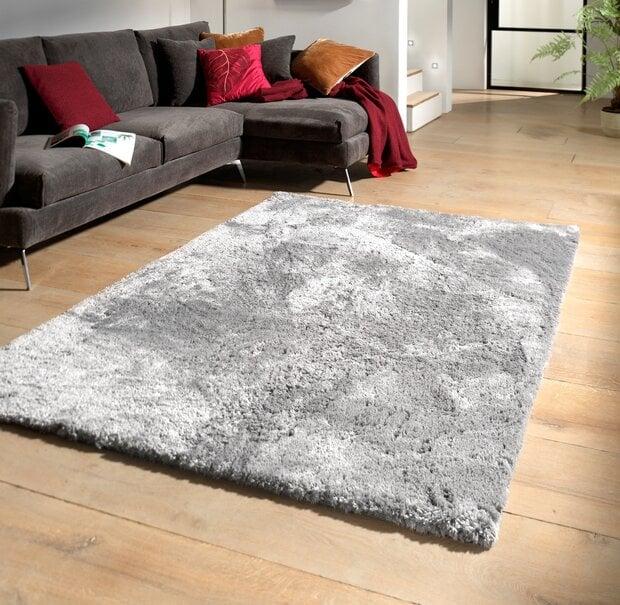 flycarpets Hoogpolig vloerkleed - Curacao zilver