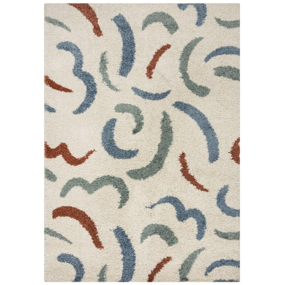 Flycarpets Hoogpolig Vloerkleed - Squiggle Multi
