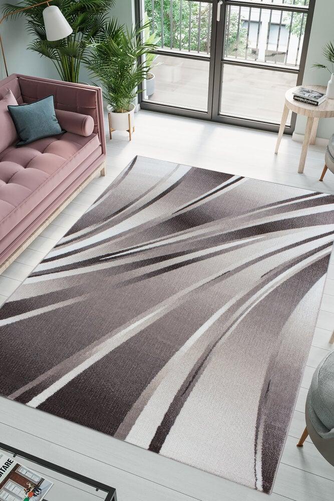 Flycarpets Jaden Modern Bruin Vloerkleed - Laagpolig