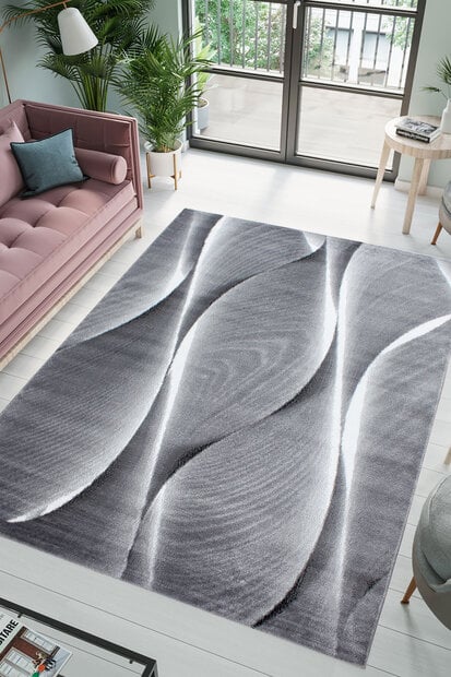 flycarpets Jaden Modern Grijs vloerkleed - Laagpolig