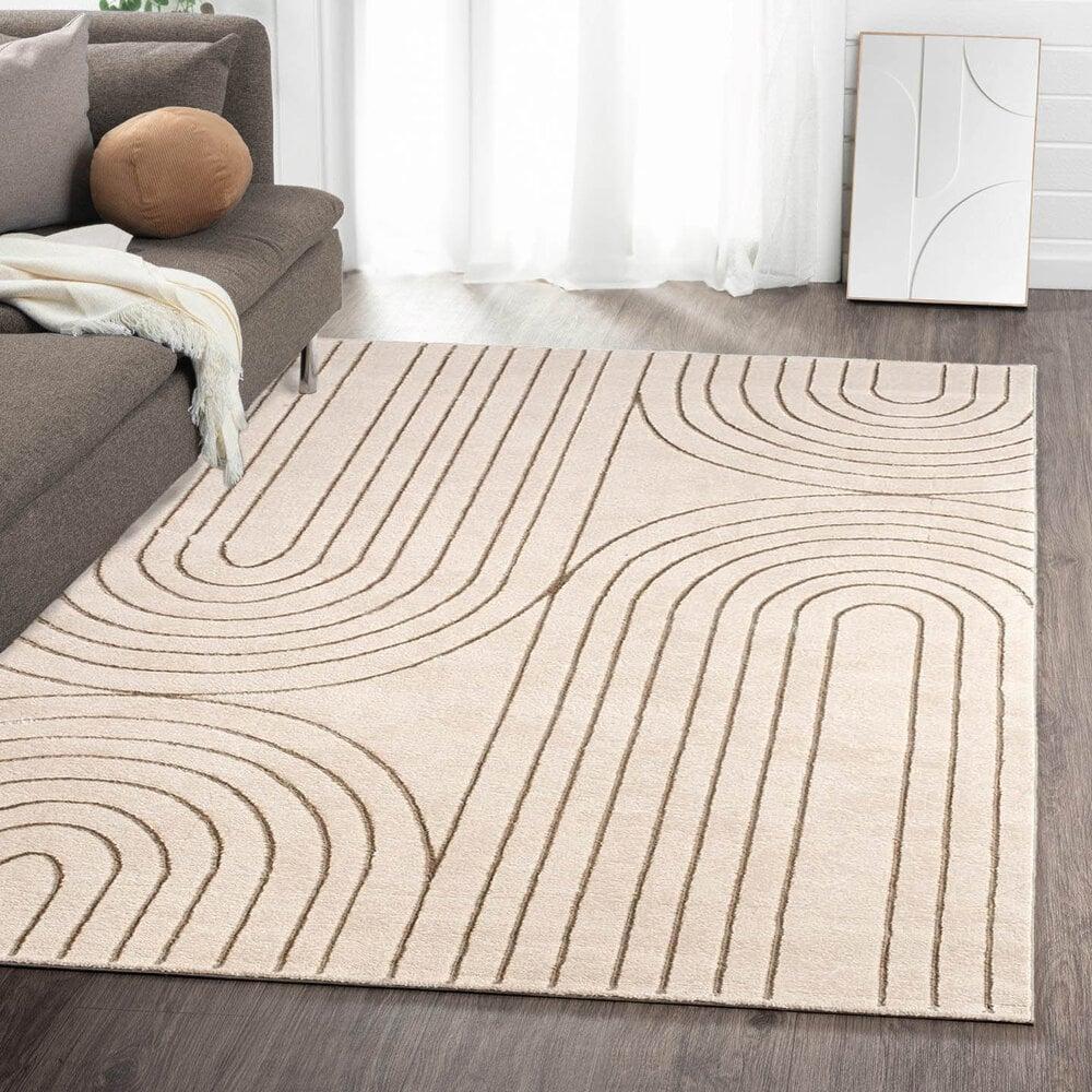 Flycarpets Japandi Vloerkleed – Evora Crème/Beige