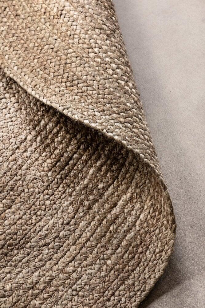 Flycarpets Jute Vloerkleed - Rangpur Rond Taupe
