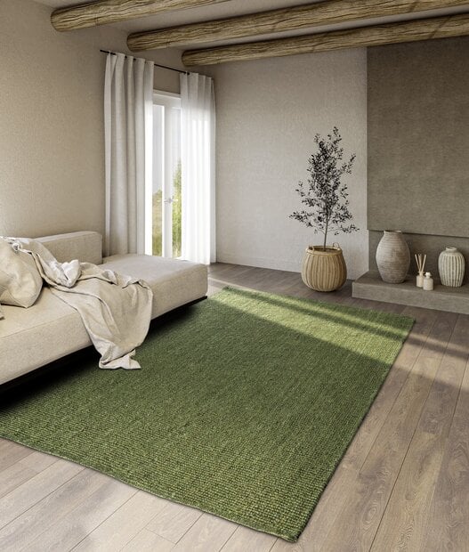 flycarpets Jute vloerkleed - Rosalie Jungle Groen