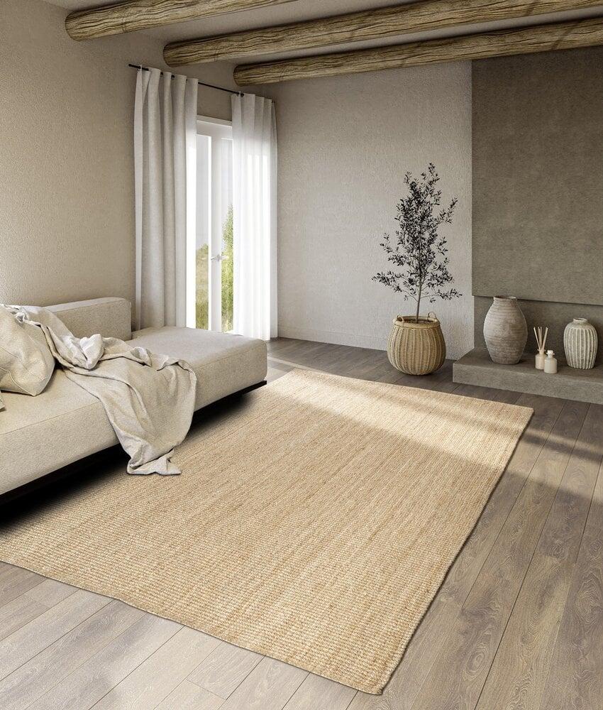 Flycarpets Jute Vloerkleed - Rosalie Naturel