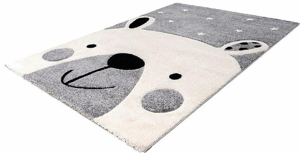 Flycarpets Kids Beer Grijs Vloerkleed