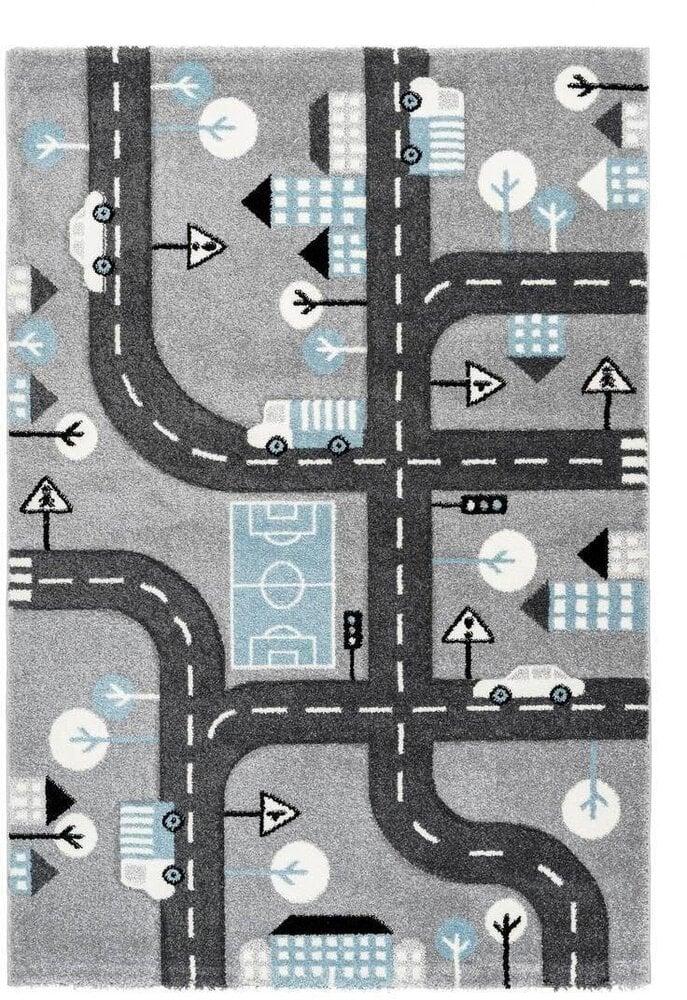 Flycarpets Kids City Grijs Vloerkleed