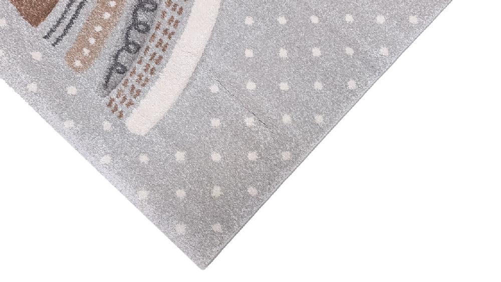 Flycarpets Kids Kinderkamer Grijs Vloerkleed