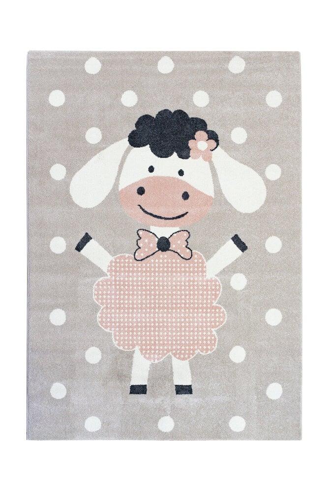 Flycarpets Kids Kinderkamer Schaap Roze / Beige