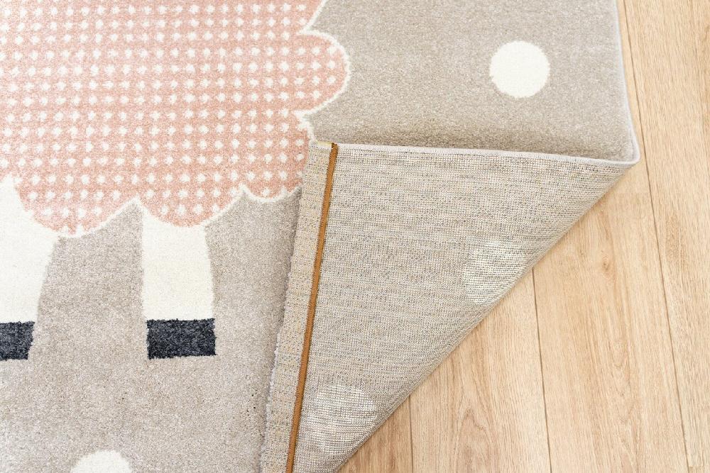 Flycarpets Kids Kinderkamer Schaap Roze / Beige