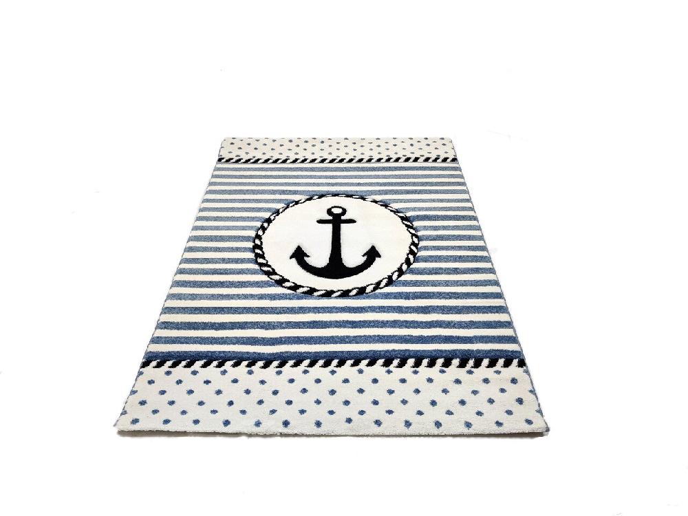 Flycarpets Kids Marine Anker Blauw Vloerkleed