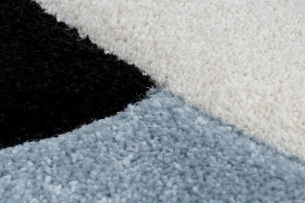 Flycarpets Kids Panda Blauw Vloerkleed