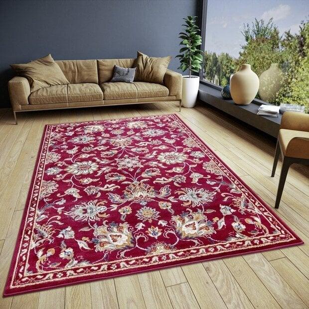 flycarpets Klassiek vloerkleed - Caracci Rood / Multi