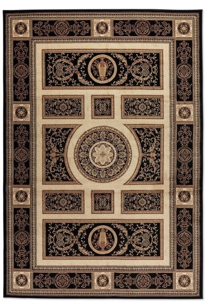 Flycarpets Klassiek Vloerkleed - Herat Guzara Zwart