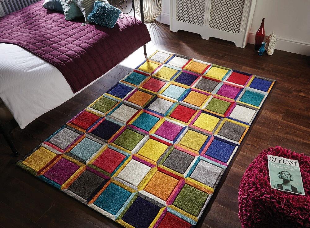 Flycarpets Kleurrijk Vloerkleed - Waltz Multi