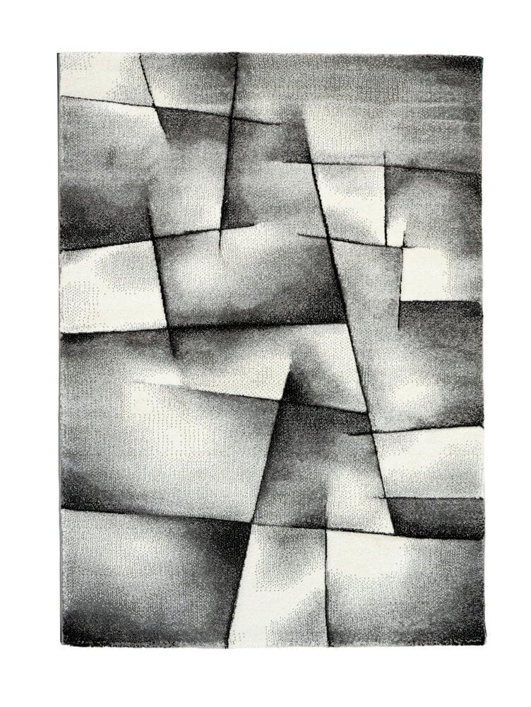 Flycarpets Kristal Modern Antraciet Vloerkleed