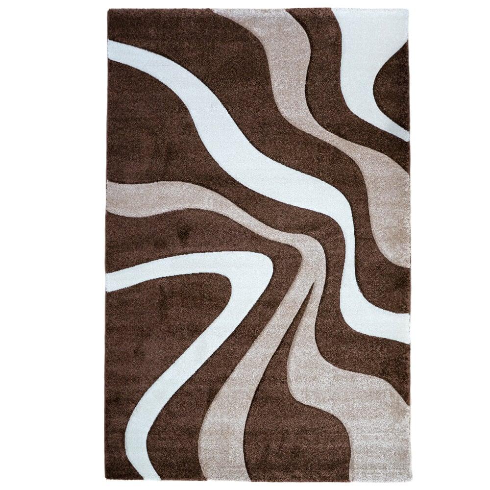 Flycarpets Kristal Modern Bruin Vloerkleed