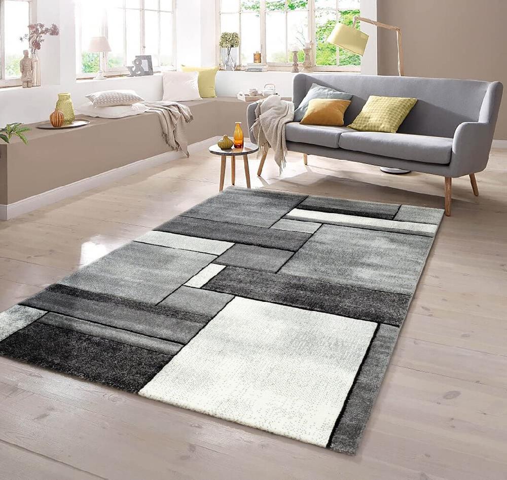 Flycarpets Kristal Modern Grijs Vloerkleed