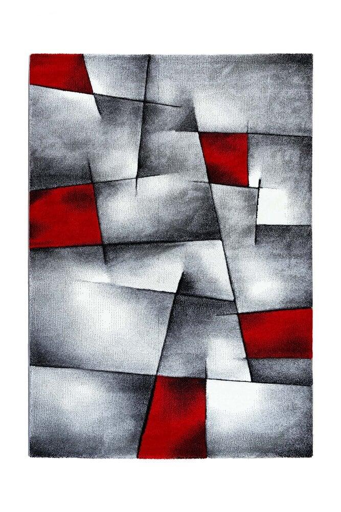 Flycarpets Kristal Modern Rood Vloerkleed