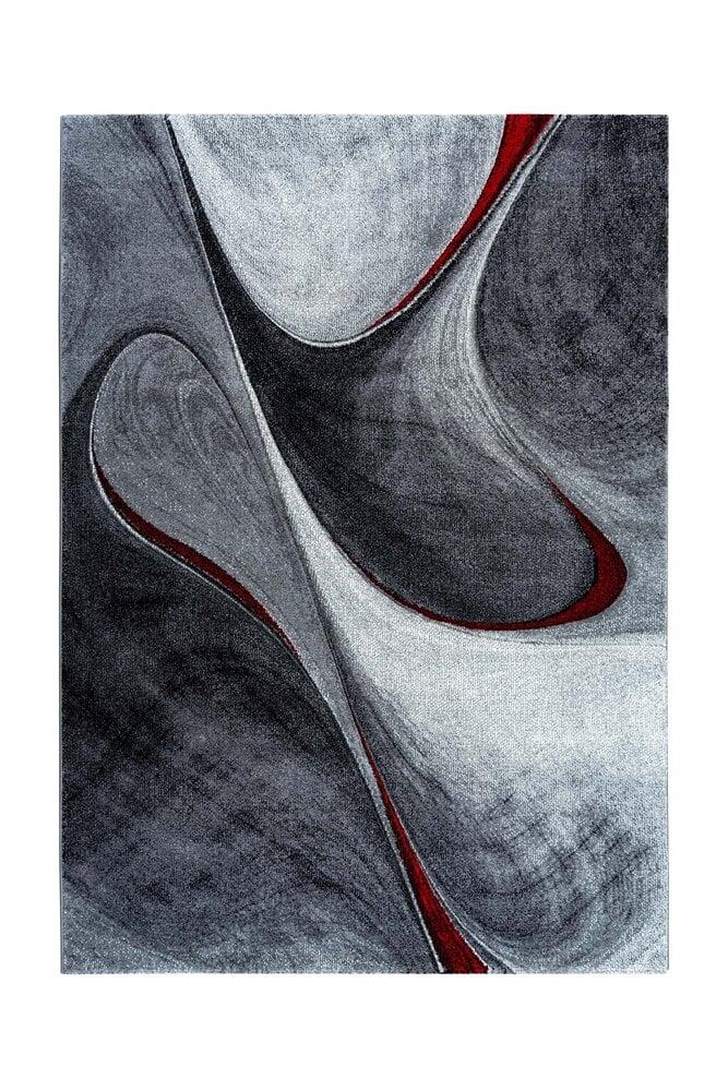 Flycarpets Kristal Modern Rood Vloerkleed