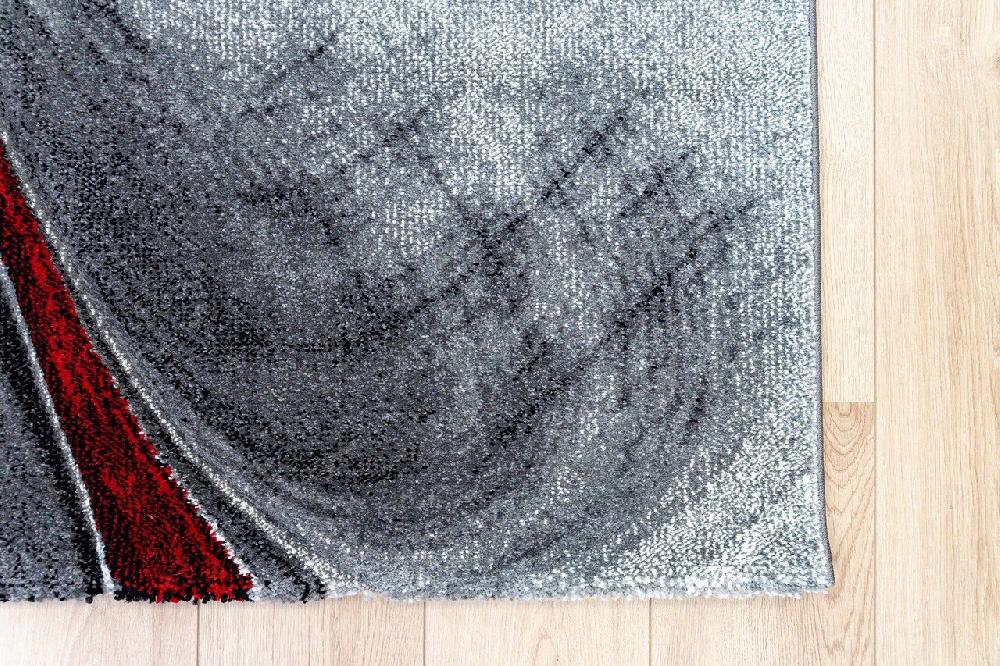 Flycarpets Kristal Modern Rood Vloerkleed